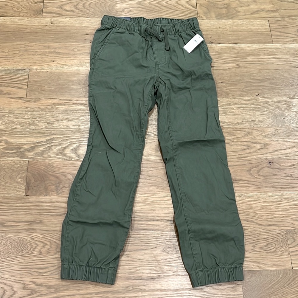 Gap Kids Boys Sz L Pull On Elastic Twill Joggers NWT